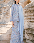 Nelisa Modern Kurung Summeraya 2026 in Blue