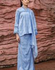Alyssa Modern Kurung Summeraya 2026 in Light Blue