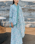 Talita Modern Kurung Summeraya 2026 in Sky Blue