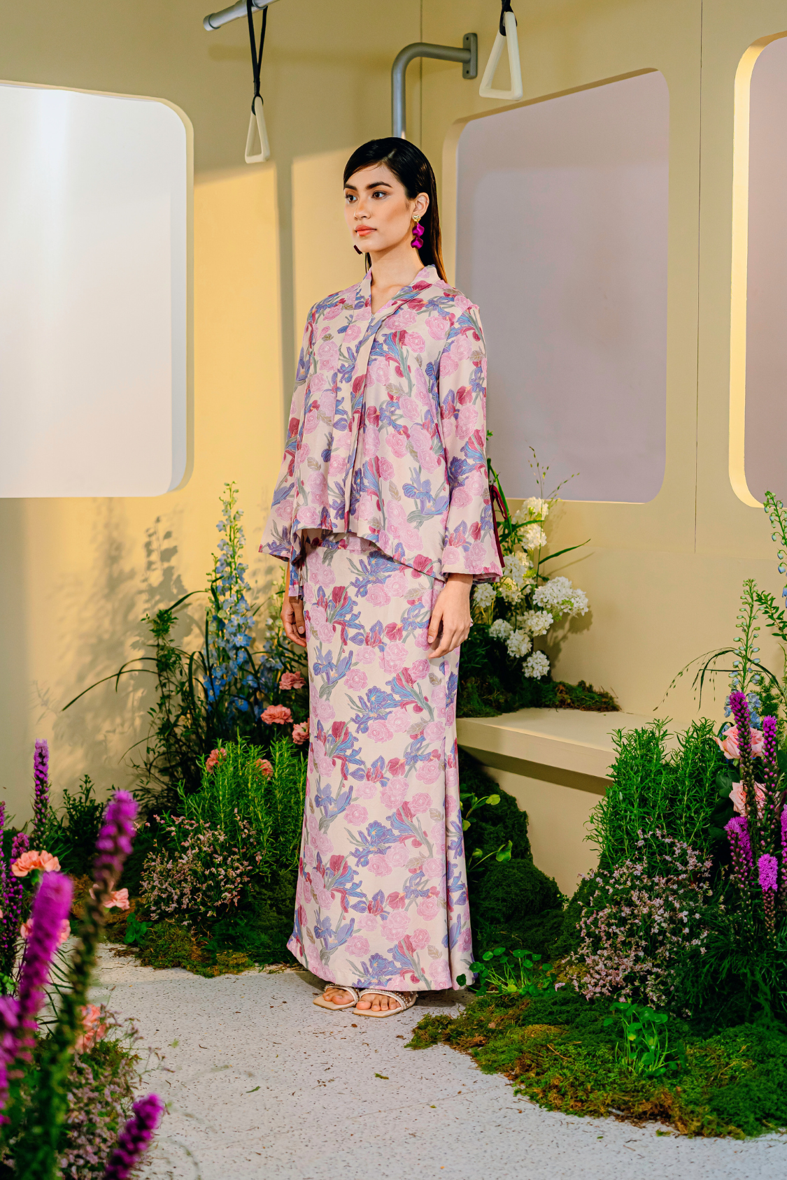 Kirana Modern Kurung Summeraya 2025 in Pink