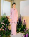Senandung Long Modern Kurung Summeraya 2025 in Blush Pink