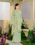 Bayu Long Modern Kurung Summeraya 2025 in Light Green