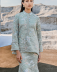 Qaireen Modern Kurung Summeraya 2026 in Mint Green