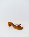 Clara Block Heels in Caramel
