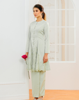 Elena Bridal Modern Kurung in Mint Green