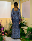 Cendana Modern Kurung Summeraya 2025 in Midnight Blue