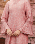 Salwa Long Kurung Summeraya 2026 in Coral