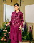 Whulan Long Kebaya Summeraya 2025 in Plum Magenta