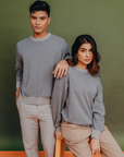 Signature Monogram Sweater in Light Brown