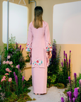 Senandung Long Modern Kurung Summeraya 2025 in Blush Pink