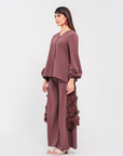 Seroja Plain Set in Plum