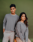 Signature Monogram Sweater in Light Brown