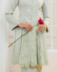 Elena Bridal Modern Kurung in Mint Green