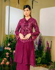 Whulan Long Kebaya Summeraya 2025 in Plum Magenta
