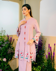 Senandung Long Modern Kurung Summeraya 2025 in Blush Pink