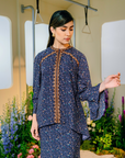 Seri Modern Kurung Summeraya 2025 in Midnight Blue