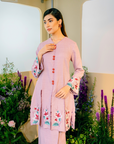 Senandung Long Modern Kurung Summeraya 2025 in Blush Pink
