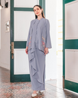 Nyaman Modern Kurung Summeraya in Smokey Purple