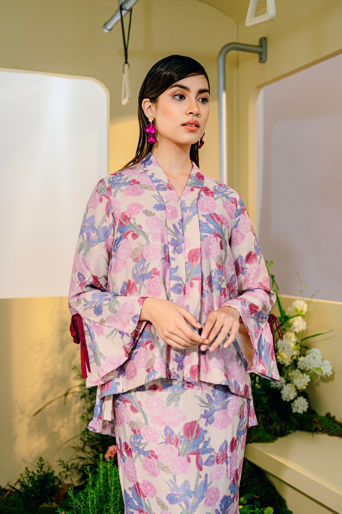 Kirana Modern Kurung Summeraya 2025 in Pink