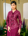 Whulan Long Kebaya Summeraya 2025 in Plum Magenta