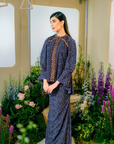 Seri Modern Kurung Summeraya 2025 in Midnight Blue