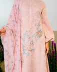 Asmara Long Modern Kurung Summeraya 2025 in Dusty Pink