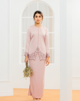 Kartika Bridal Modern Kurung in Rose Pink