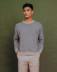 Signature Monogram Sweater in Light Brown
