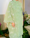 Bayu Long Modern Kurung Summeraya 2025 in Light Green