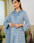 Cahaya Modern Kebarung Summeraya 2025 in Denim Blue
