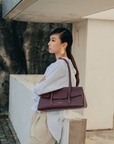 Nadda Bag in Dark Maroon