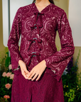 Whulan Long Kebaya Summeraya 2025 in Plum Magenta