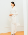 Dinda Bridal Modern Kurung in Off-White