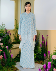Maya Tunic Modern Kurung Summeraya 2025 in Light Grey