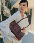 Nadda Bag in Dark Maroon