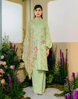 Asmara Long Modern Kurung Summeraya 2025 in Sage Green
