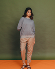 Signature Monogram Sweater in Light Brown