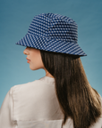 Leon Bucket Hat in Navy Blue
