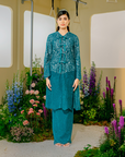 Whulan Long Kebaya Summeraya 2025 in Teal