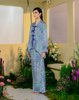 Damia Modern Kurung Summeraya 2025 in Light Blue