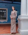 Indah Modern Kurung Summeraya in Light Walnut