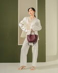 Tikka Tote Bag in Dark Wine