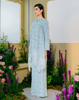 Maya Tunic Modern Kurung Summeraya 2025 in Light Grey