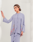 Nyaman Modern Kurung Summeraya in Smokey Purple