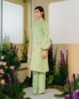 Asmara Long Modern Kurung Summeraya 2025 in Sage Green