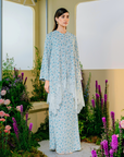 Maya Tunic Modern Kurung Summeraya 2025 in Light Grey