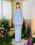 Senandung Long Modern Kurung Summeraya 2025 in Blue