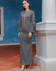 Indah Modern Kurung Summeraya in Black