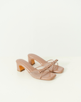 Clara Block Heels in Nude