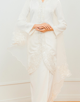 Dinda Bridal Modern Kurung in Off-White